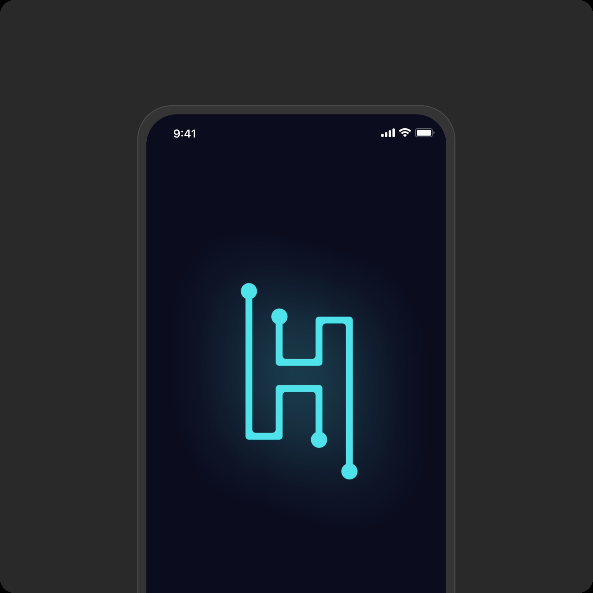HUUB app mockup showing the logo